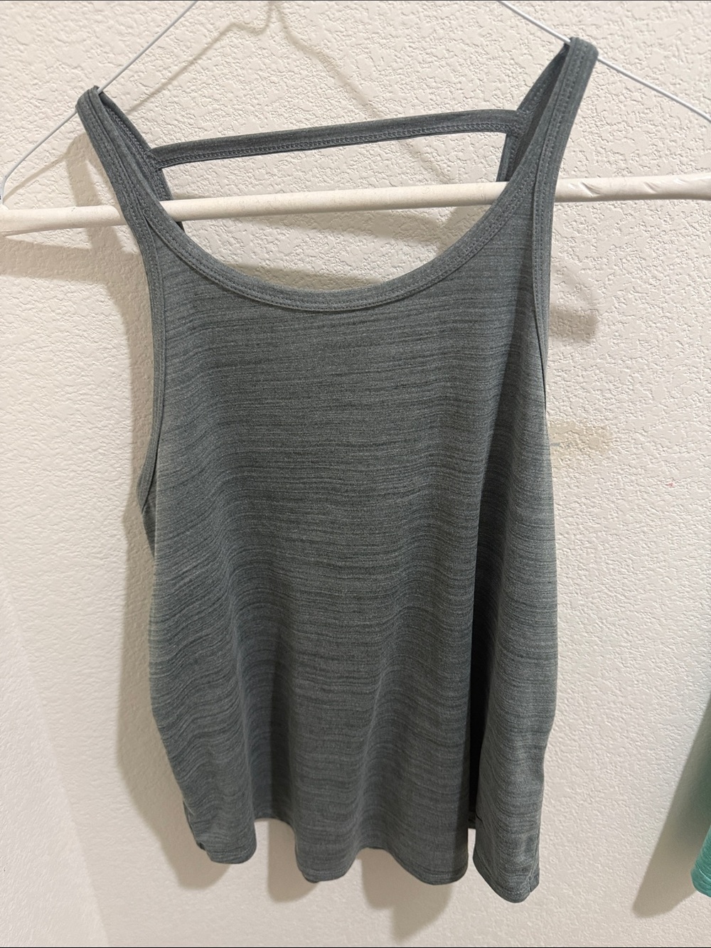 Nike Women's Heather Gray Double-Strap Tank Top